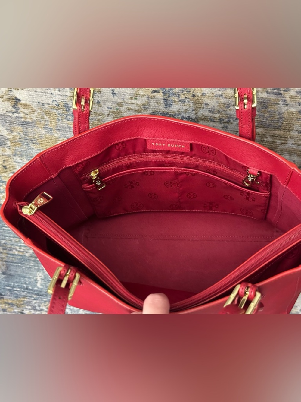 Tory Burch York Small Buckle Tote - Picture 10 of 15